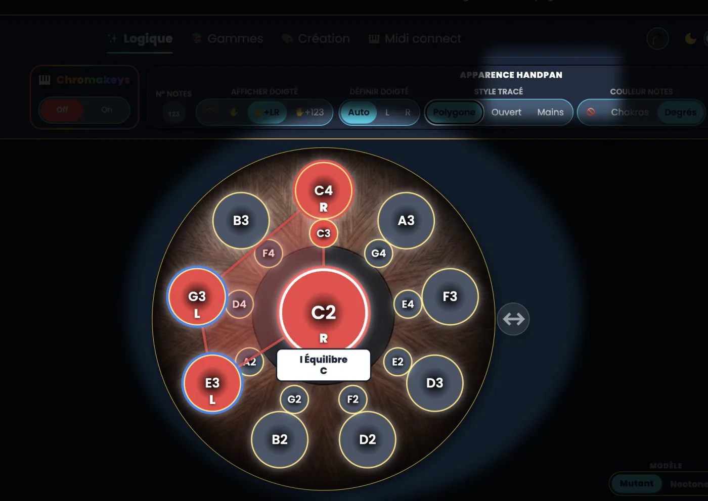 The handpan’s new visual tablature