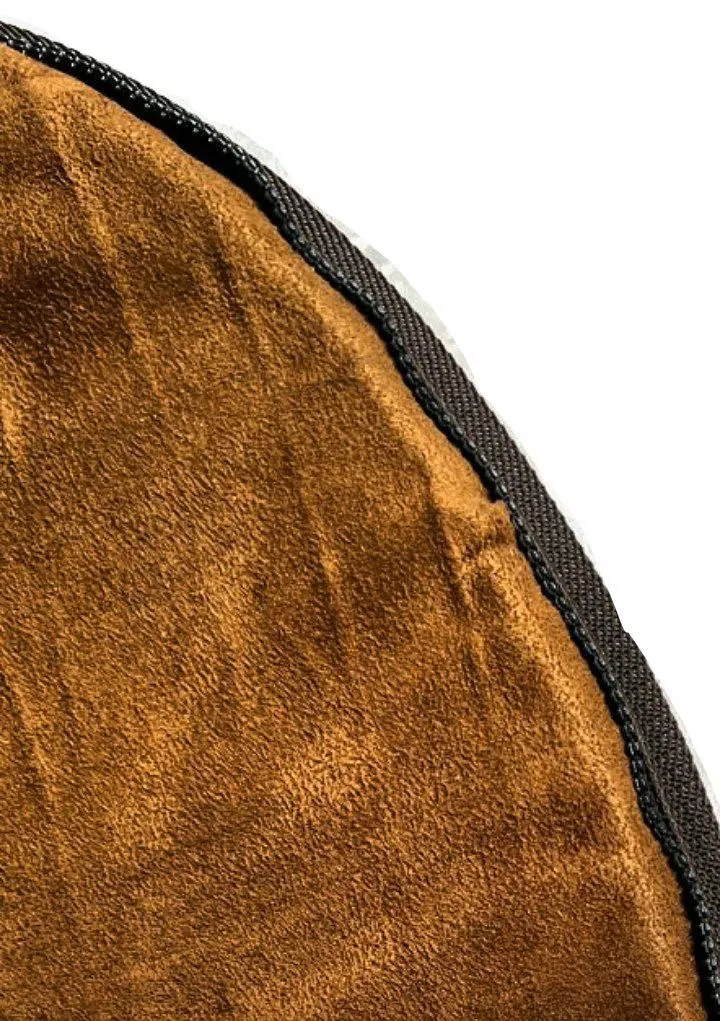 The “velvet” lining, on the mat part