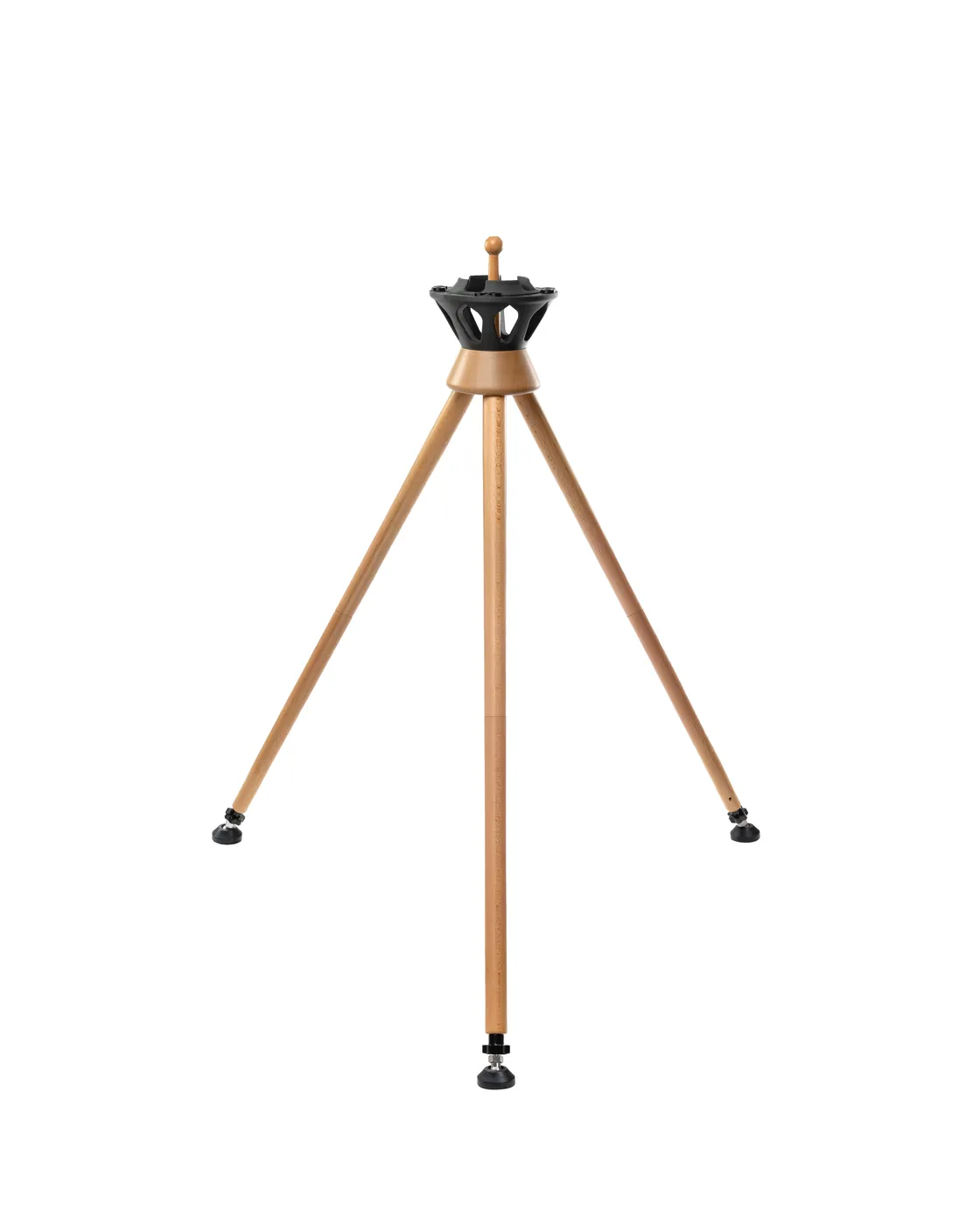 The Atlas All tripod without its extensions, in the low position used for playing seated.